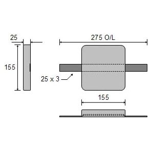 ANODE BLOCK WITH STRAP 4KG CDZ1-66-1S