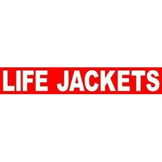 SAFETY LABEL LIFEJACKETS