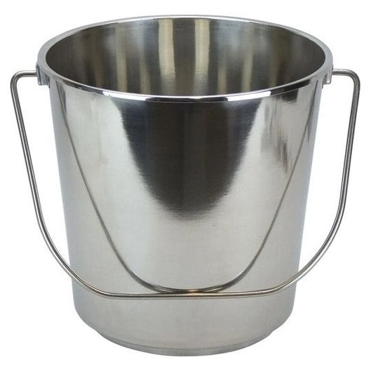 BUCKET POLISHED STAINLESS 9LT