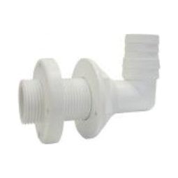 CONNECTOR T/HULL ELBOW POLY 28/30MM TAIL