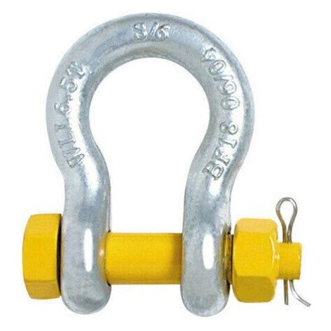 SHACKLE SAFETY BOW 6.5T 22MM GAL