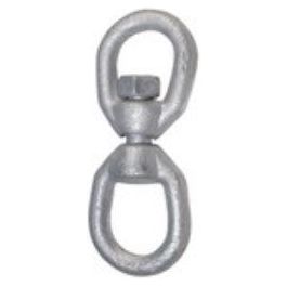 SWIVEL CHAIN GALV 6MM