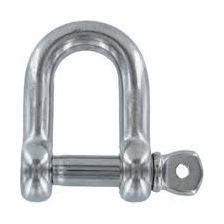 SHACKLE D 4MM S/S G316