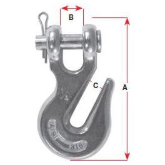 HOOK CLEVIS GRAB 1/2