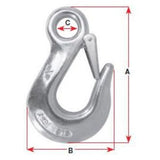 HOOK SNAP FIXED EYE CAST 123MM S/S G316