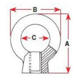 EYE NUT CAST G316 S/S M10