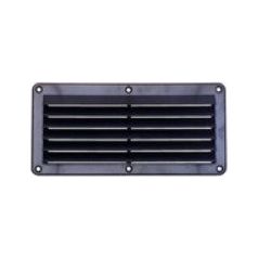 VENT PLASTIC 258 X 125MM BLACK RWB1674