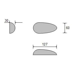 ANODE TEAR DROP PLAIN 1KG CDZ3-5
