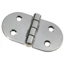 HINGE ROUNDED PRESSED S/S 74 X 41 PAIR