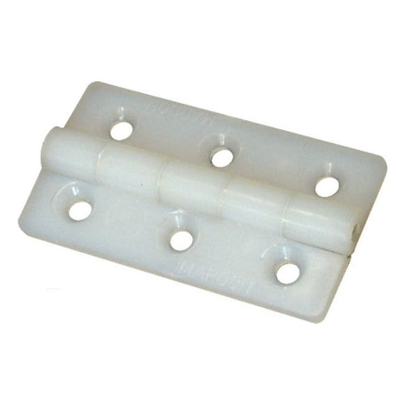 HINGE BUTT WHITE NYLON 51 X 28 PAIR 193652