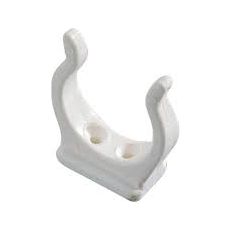 TUBE HOLDER WHITE 25MM