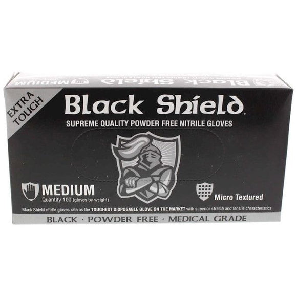 GLOVE BLACK NITIRILE MEDIUM BOX 100