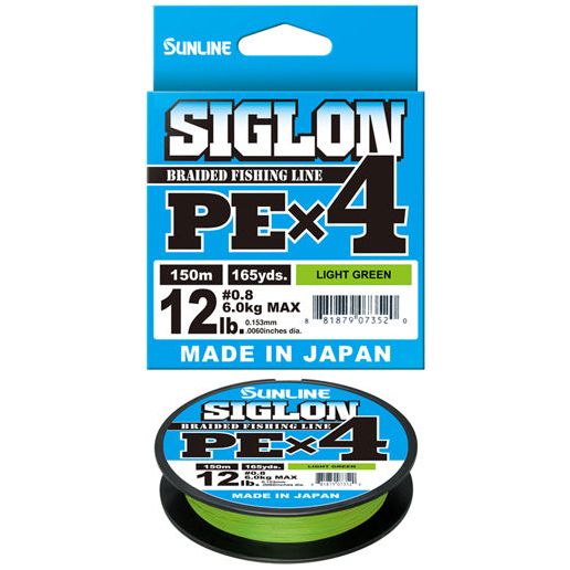 SUNLINE SIGLON PE4 GREEN 12LB 150MT