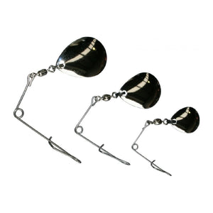 JIG SPINNERS SIZE 2 NICKEL