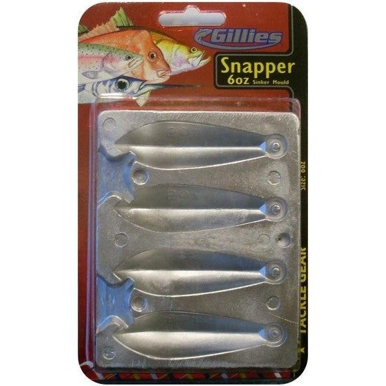 SINKER MOULD SNAPPER 6OZ
