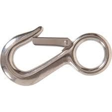 SNAP HOOK SOLID 100MM S/S G316