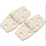 HINGES NYLON 80 X 38MM WHITE PAIR