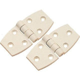 HINGES NYLON 80 X 38MM WHITE PAIR RWB2885