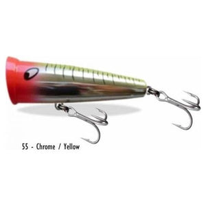 KILLALURE CONE POPPER 55 CHROME YELLOW