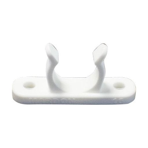 TUBE HOLDER WHITE 22MM