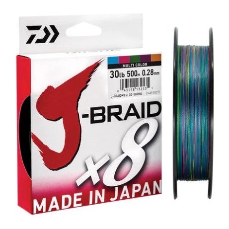 DAIWA J-BRAID 50LB MULTICOLOUR 300M