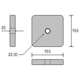 ANODE BLOCK PLAIN BOLT ON 4KG CDZ1-66-1H