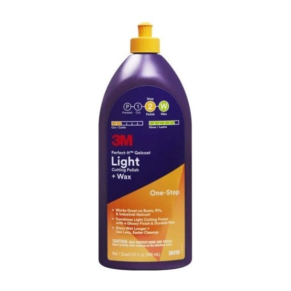 3M PERFECT IT GELCOAT LIGHT CUT & WAX 473ML