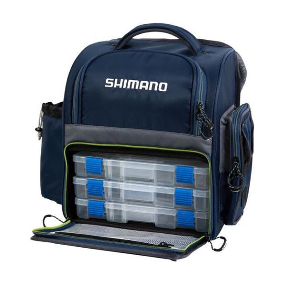 SHIMANO BACK PACK AND BOXES LARGE NAVY/GREY/LIME