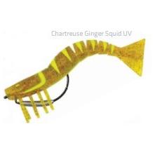 LIVE SHRIMP 127MM CHART GINGER SQUID UV