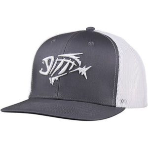 HAT G LOOMIS GREY/WHITE TRUCKER